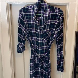 GAP Plaid Shirt Dress